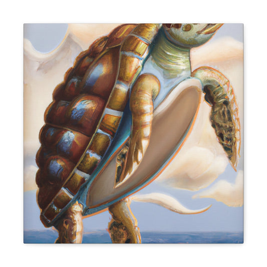 "Sea Turtle Reflection" - Canvas