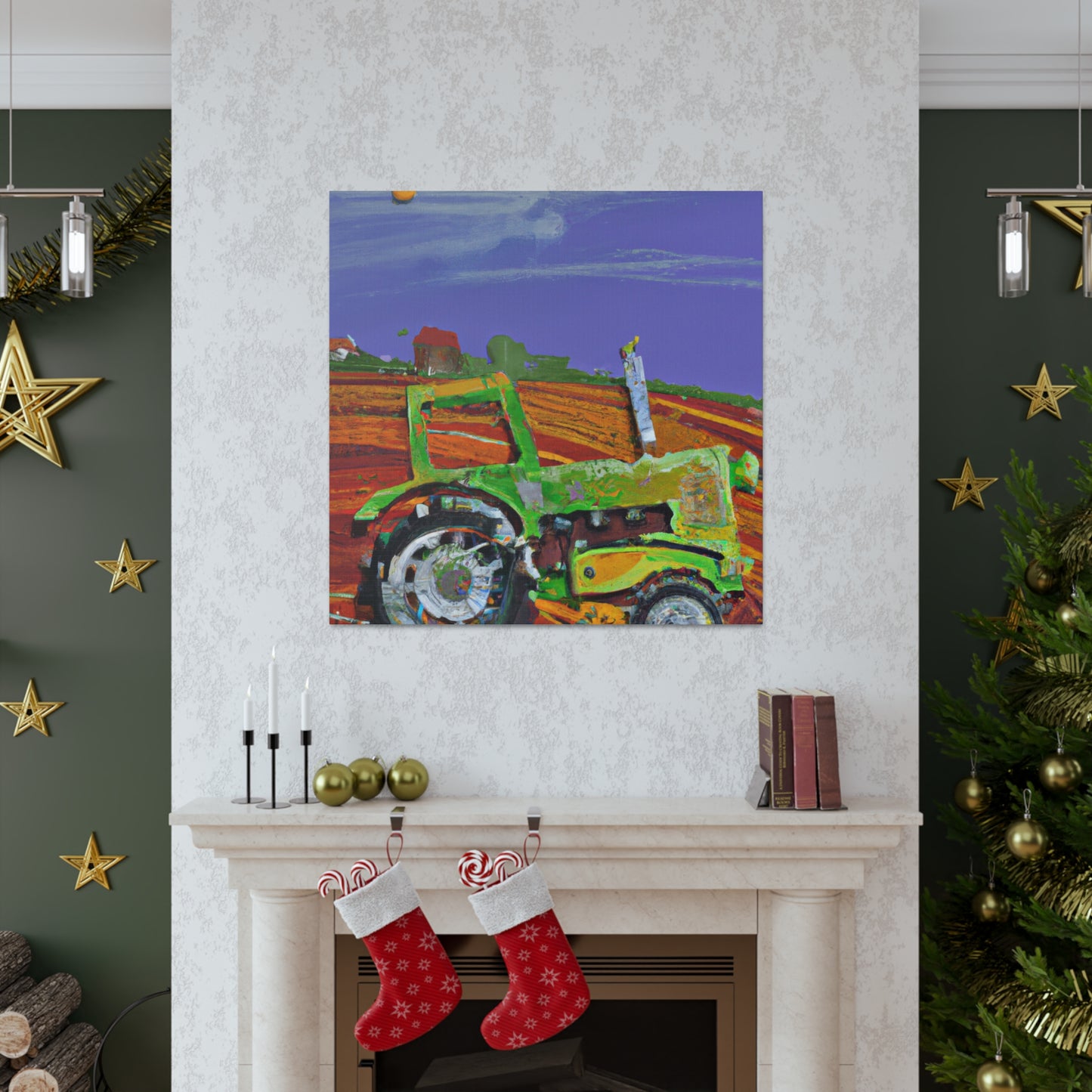 Tractor in the Heavens - Canvas