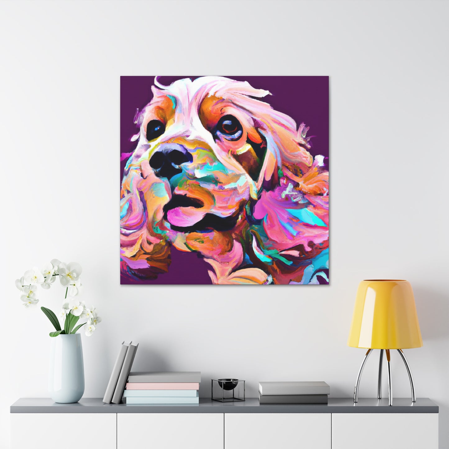 "Spaniel in the Wilderness" - Canvas