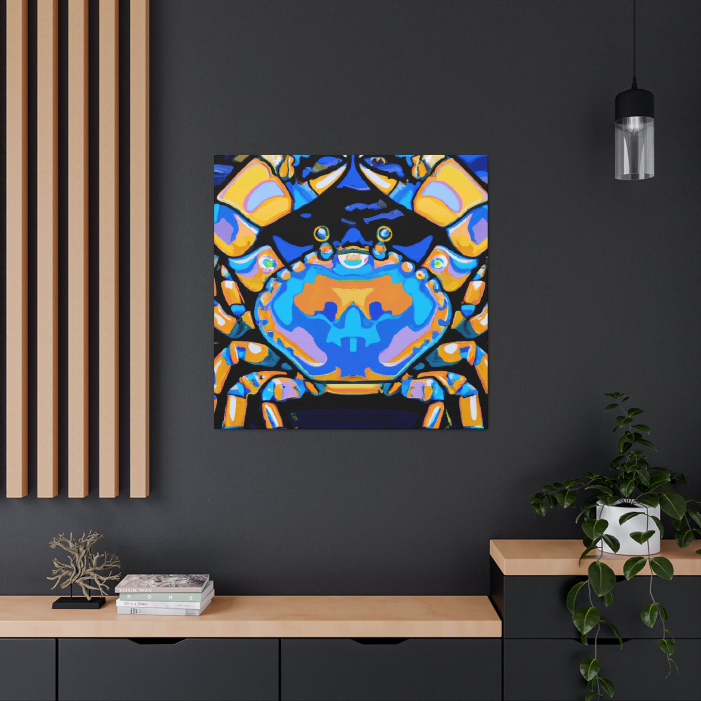 Crab in the Deco - Canvas