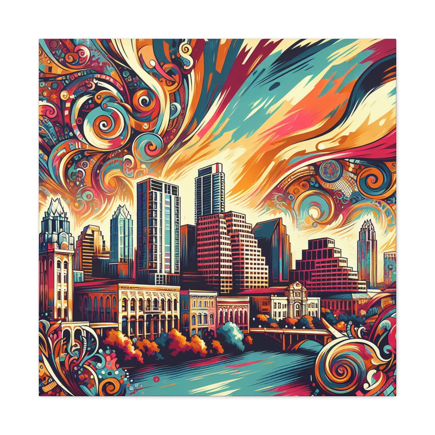 "Colorful Austin Landscapes" - Canvas