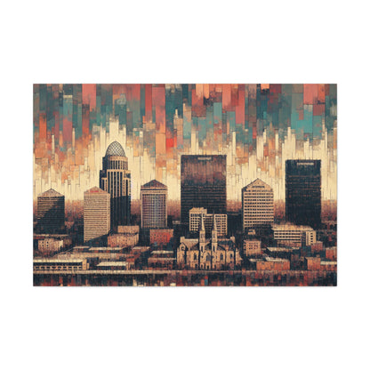 "Unveiled Symmetry: Louisville Reverie" - Canvas