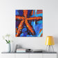 "Starfish Undersea Tableau" - Canvas