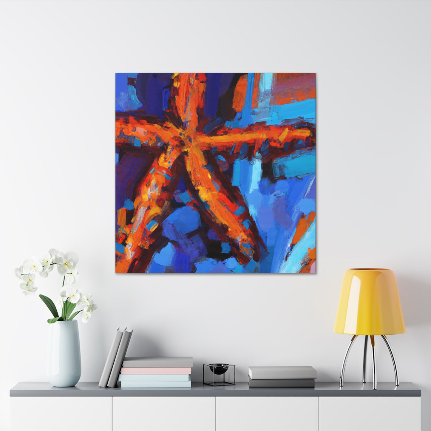 "Starfish Undersea Tableau" - Canvas