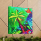 Palm Tree in Bloom - Canvas