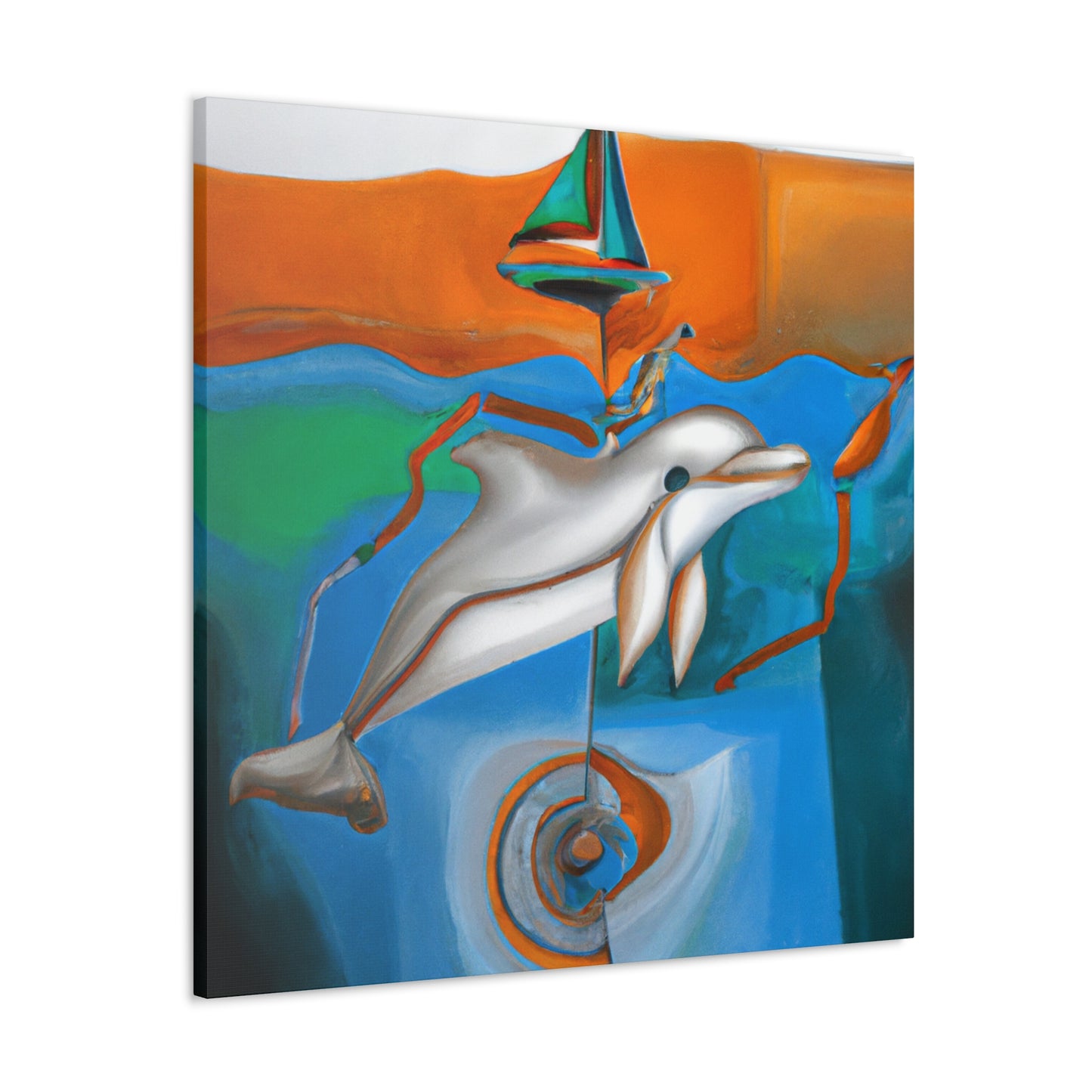 Dolphins in Dreamland - Canvas