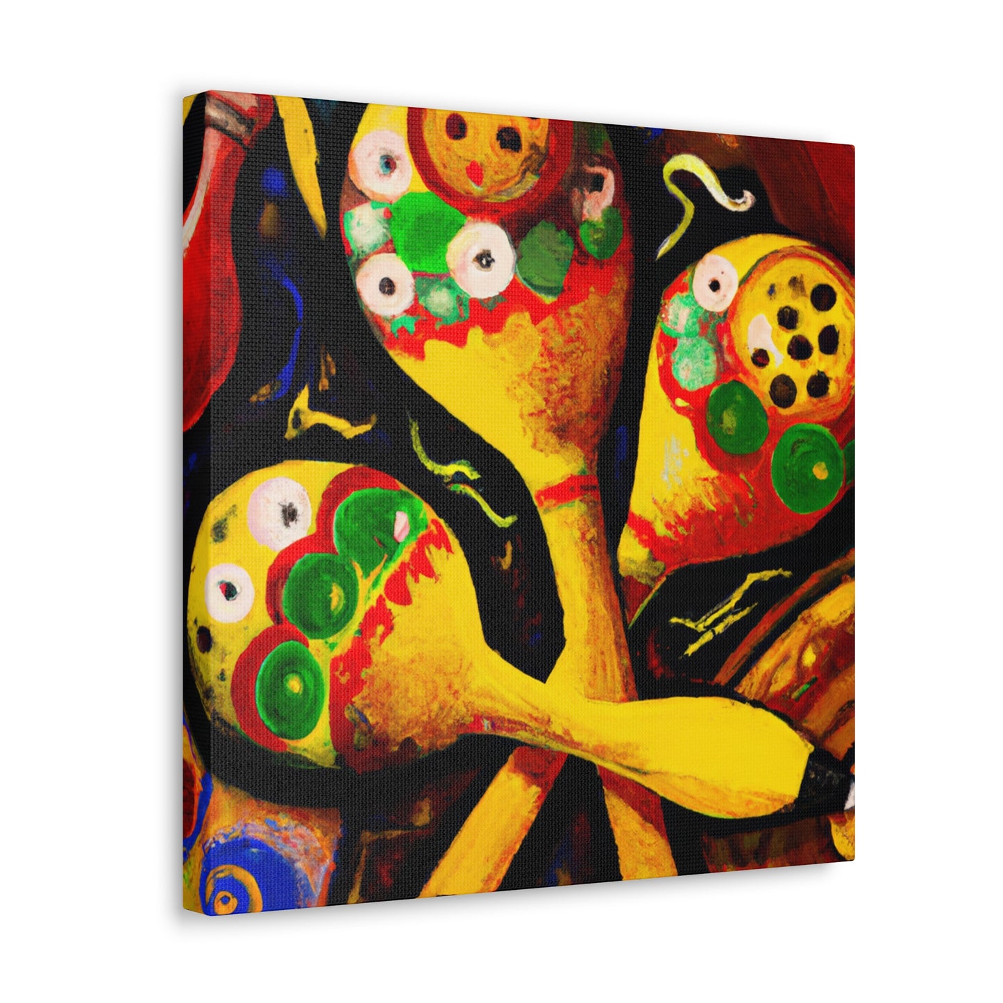 Mariachi's Joyful Maracas - Canvas