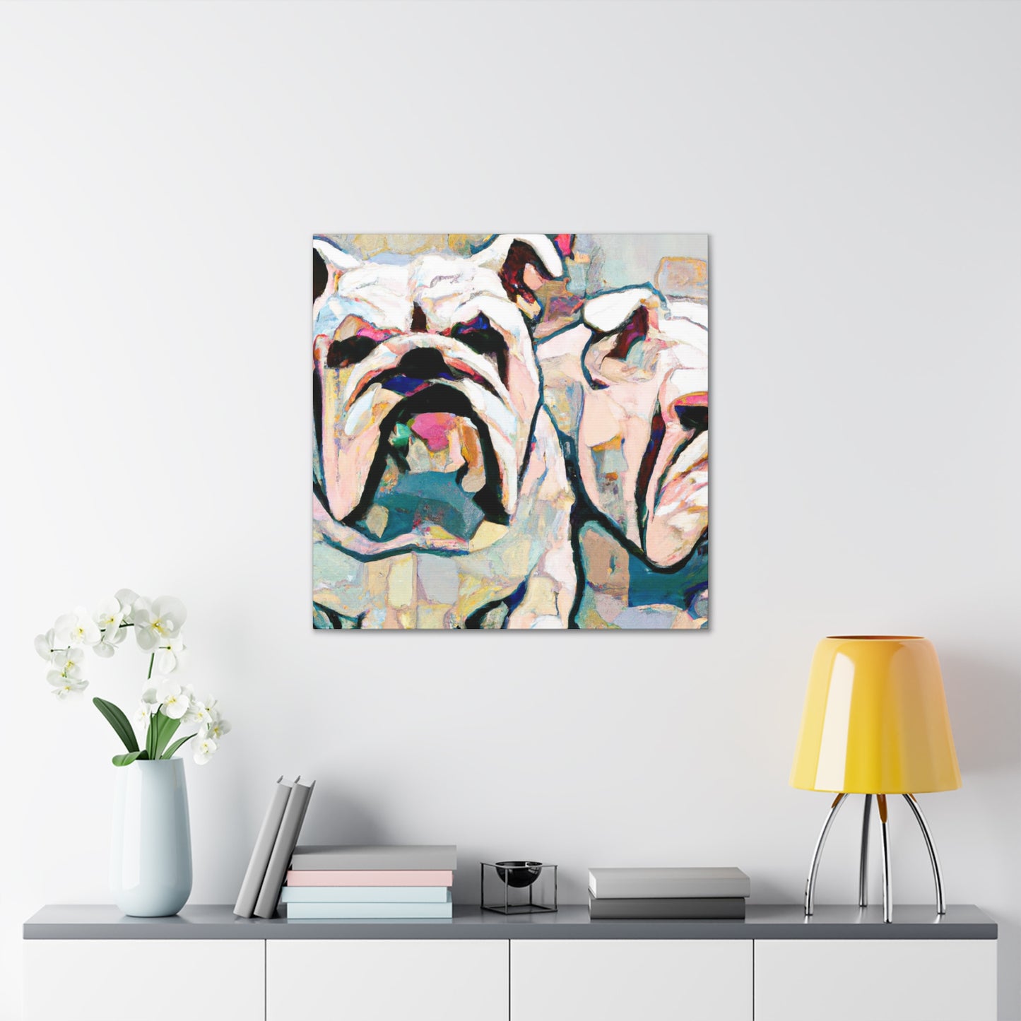 English Bulldog Majesty - Canvas