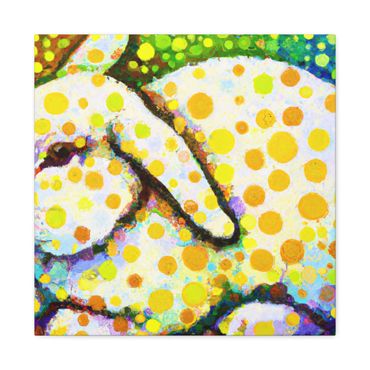 Rabbit in Pointillism - Canvas