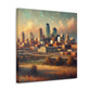 "Cityscape Symphony: Kansas Dreams" - Canvas