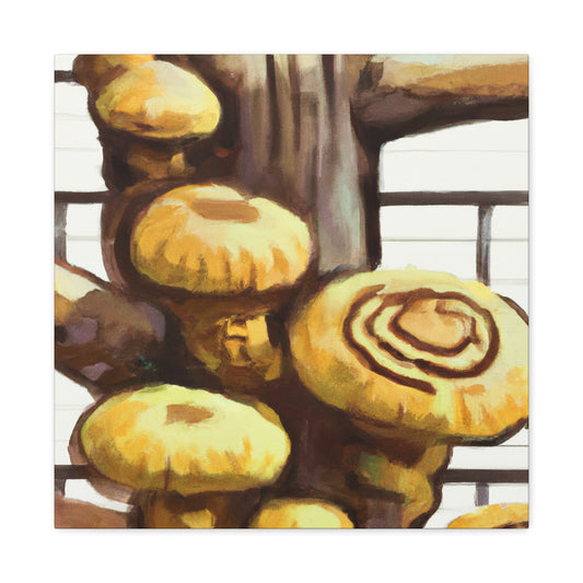 "Mushroom Marvel Shiitake" - Canvas