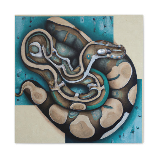 "Python in Deco Splendor" - Canvas