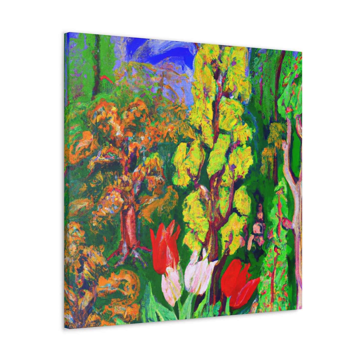 "Tulip Bouquet Abloom" - Canvas