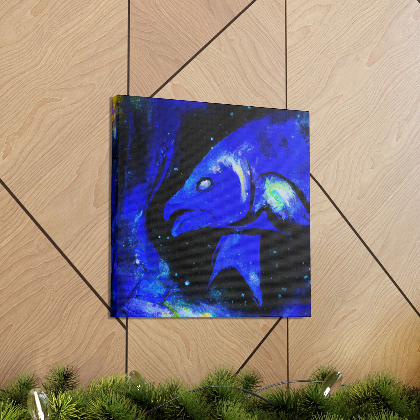 "Walleye Under Moonlight" - Canvas