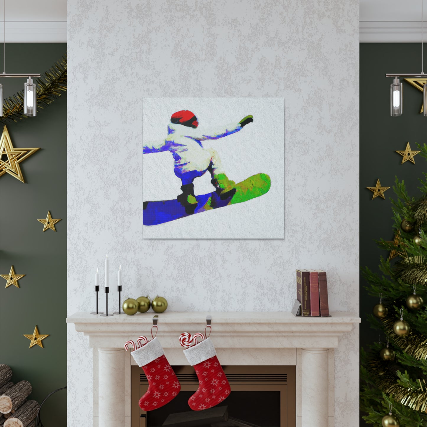 Snowboarding Thrill Ride - Canvas