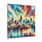 "Cityscape of Raleigh" - Canvas