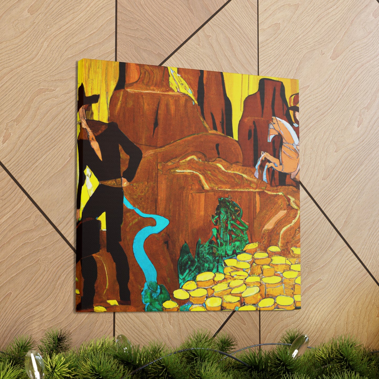 Golden Underworld Mine - Canvas