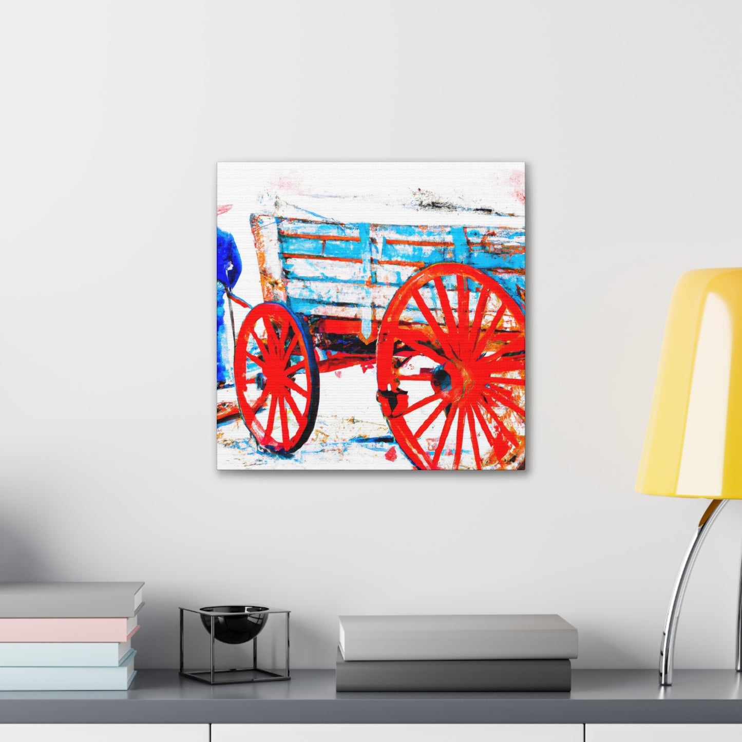 "Wagon Journey Ahead" - Canvas