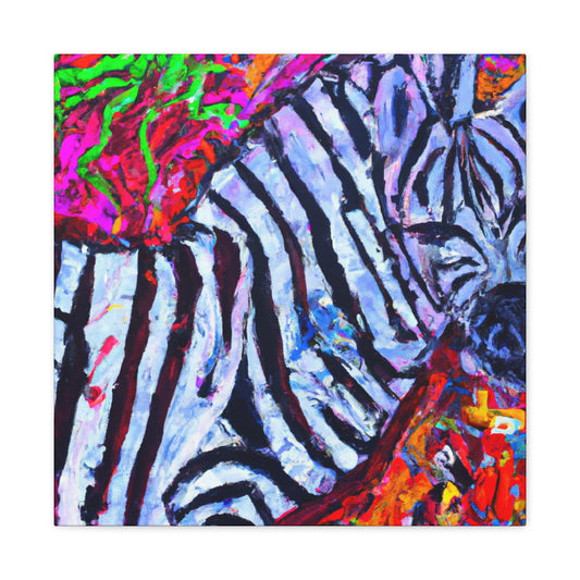 "Zebra Striped Wonder" - Canvas