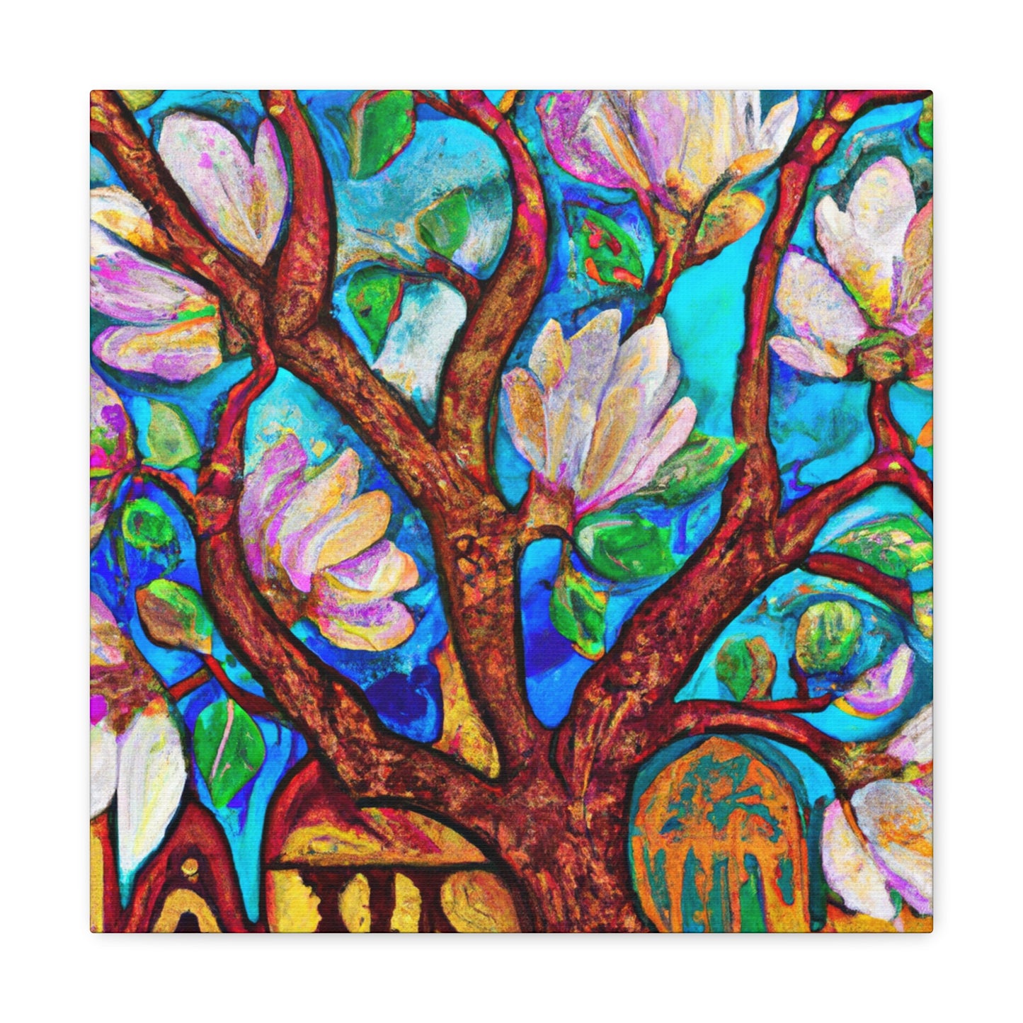 Magnolia Tree Splendor - Canvas