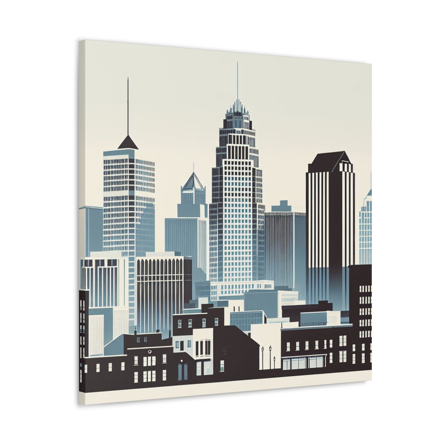 "Serene City: Raleigh Elegance" - Canvas