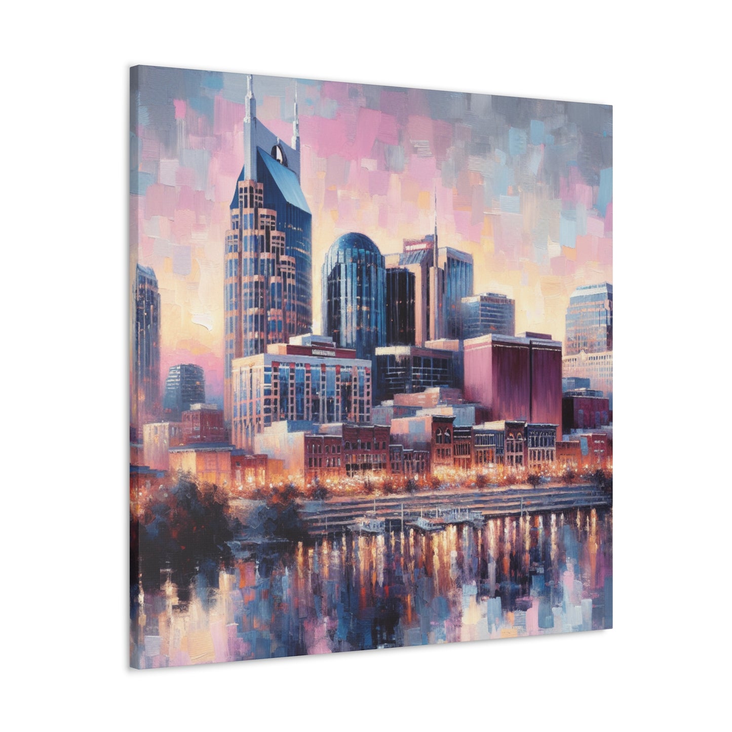 "Nashville's Vibrant Melodies" - Canvas