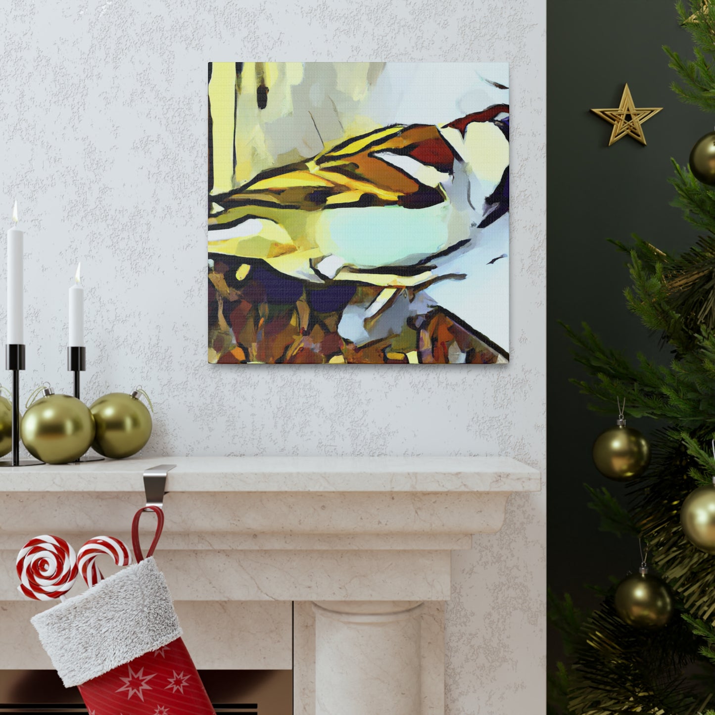 House Sparrow Abstraction - Canvas