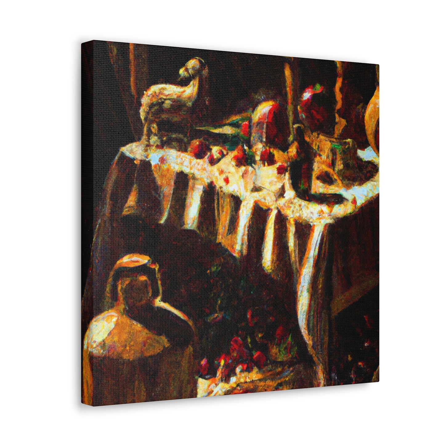 "Holy Night Manger Scene" - Canvas