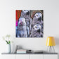 African Greys Sunset - Canvas