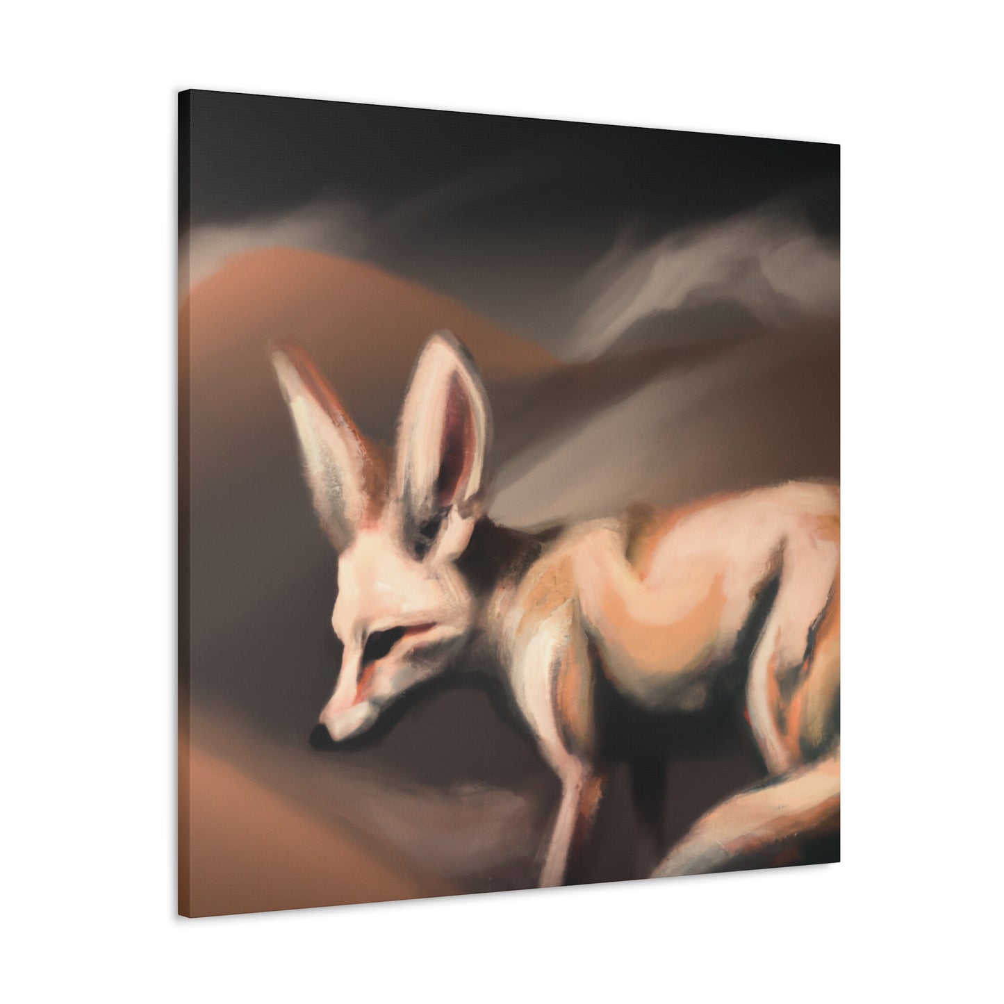 "Fennec Fox Sunrise Glow" - Canvas