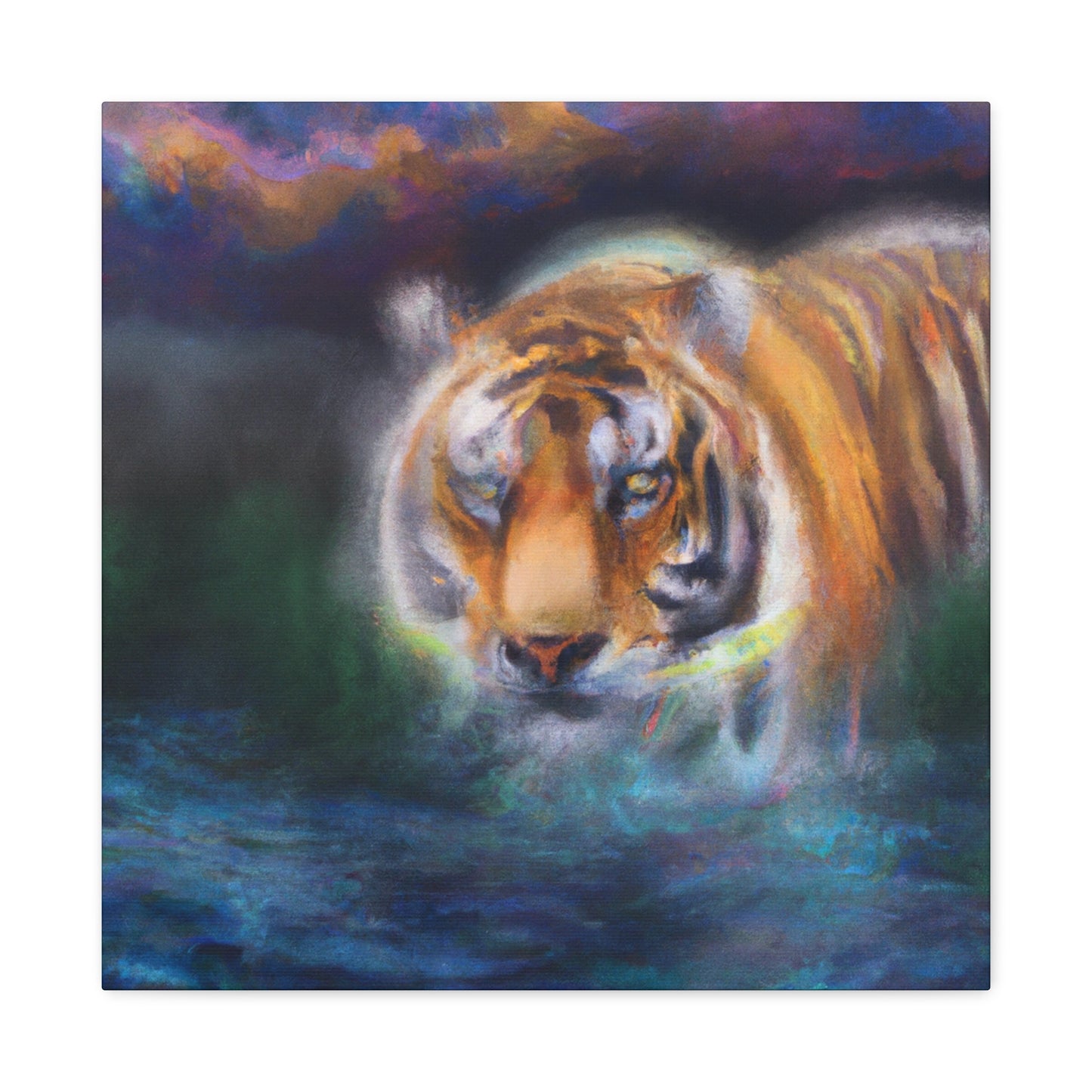 Tiger Roaring Redux - Canvas