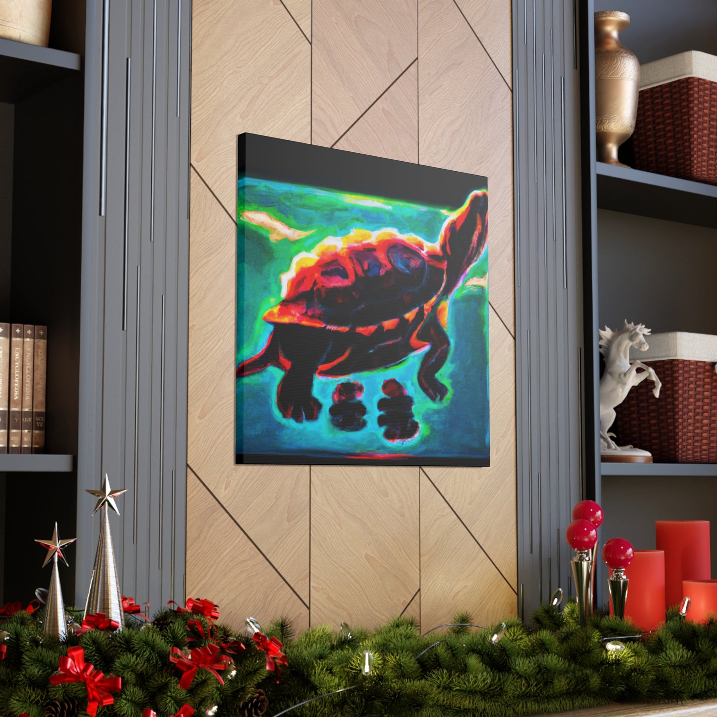 "Turtle of Art Deco" - Canvas