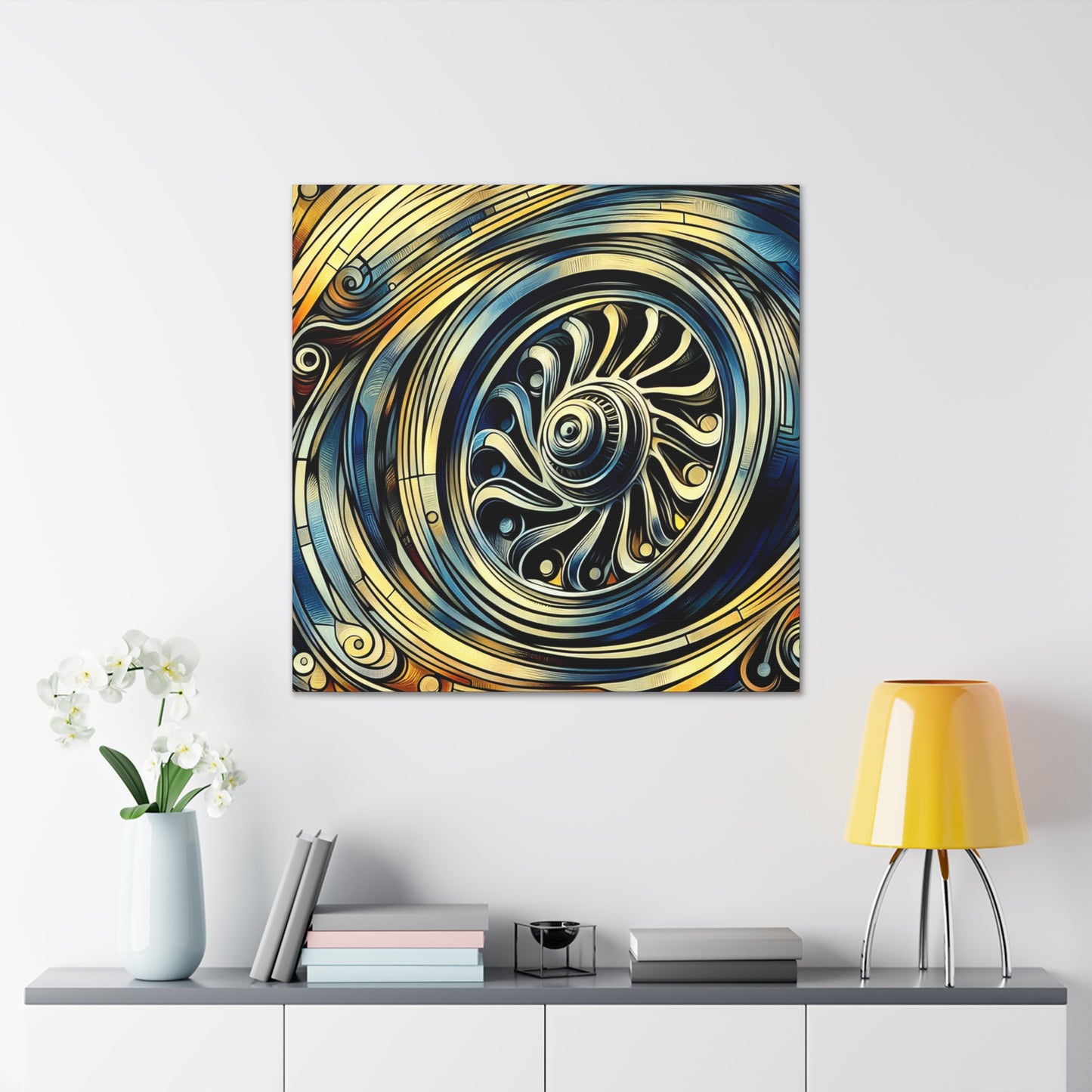 "Spinning Metal Revolutions" - Canvas