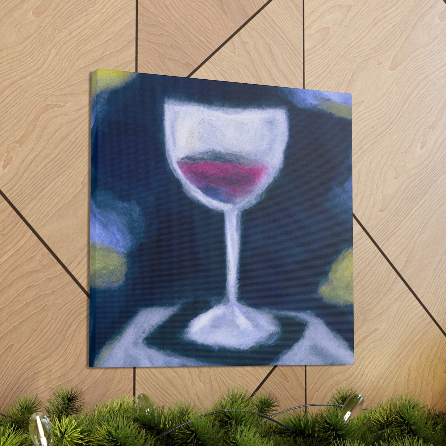 "Wine Glass Reflection" - Canvas