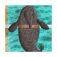 Manatee in Deco Style - Canvas