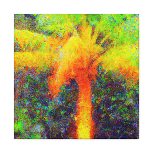 Palm Tree Impressionism - Canvas