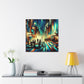 Whimsical City Melodies - Canvas