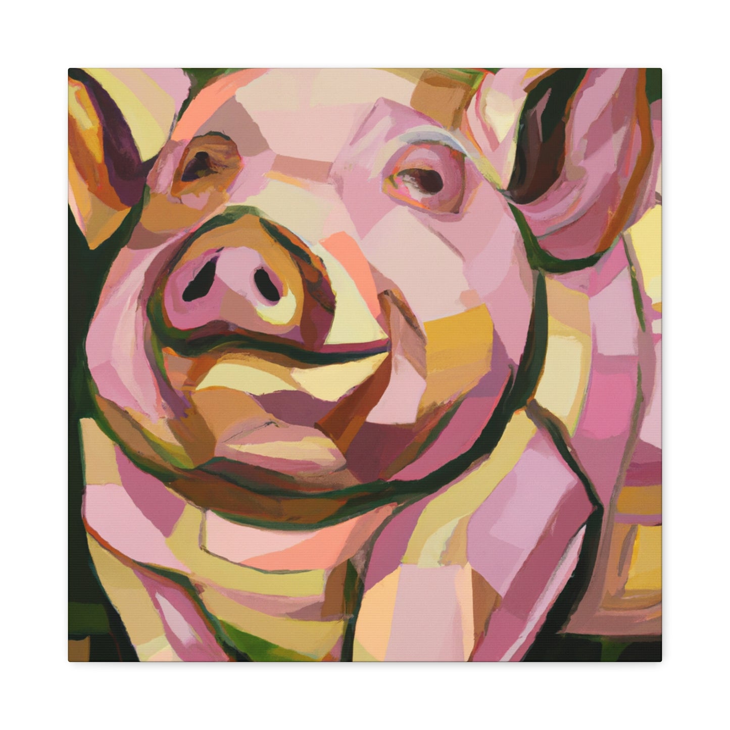 "Pot Belly Pig Deco" - Canvas