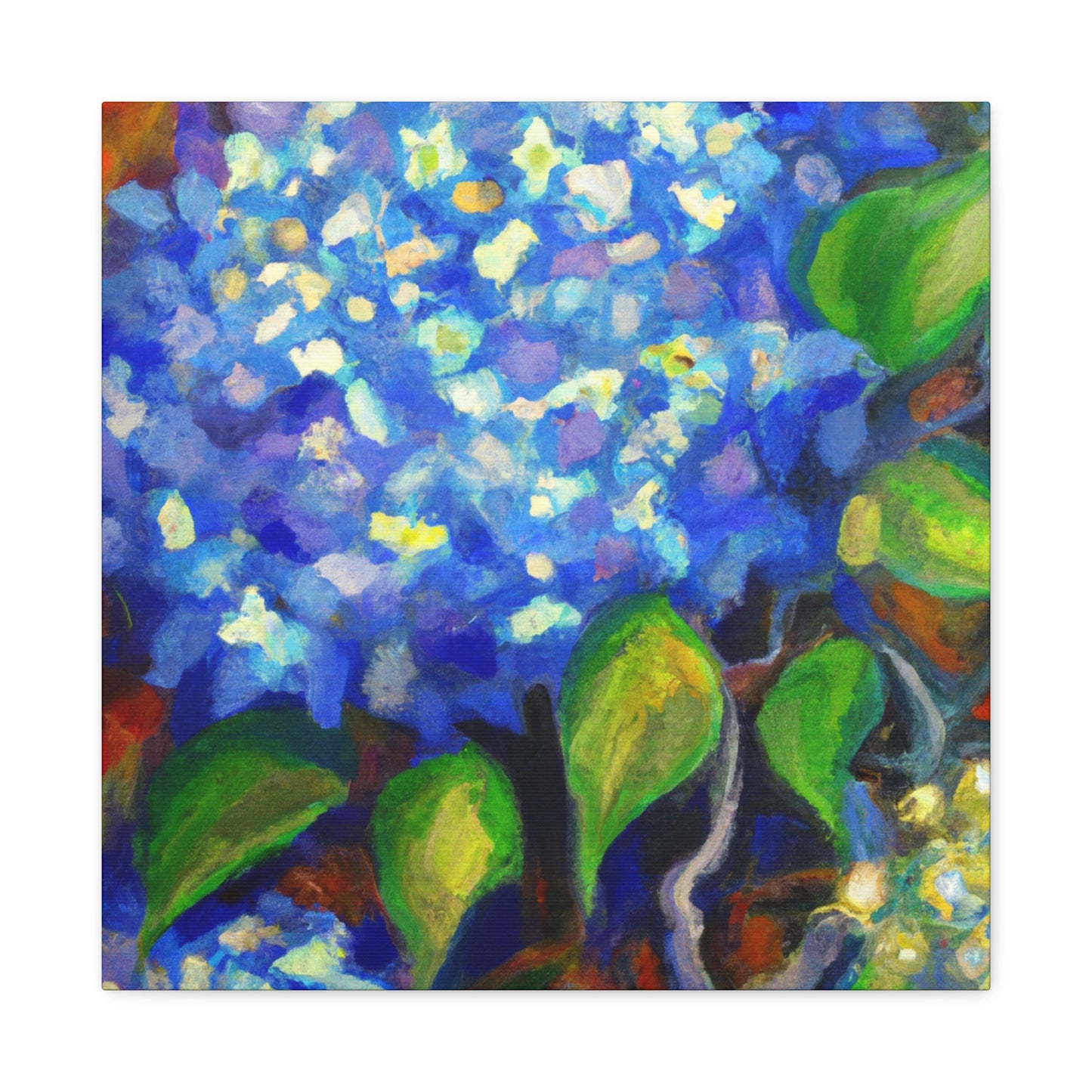 "Hydrangea's Splendid Bloom" - Canvas