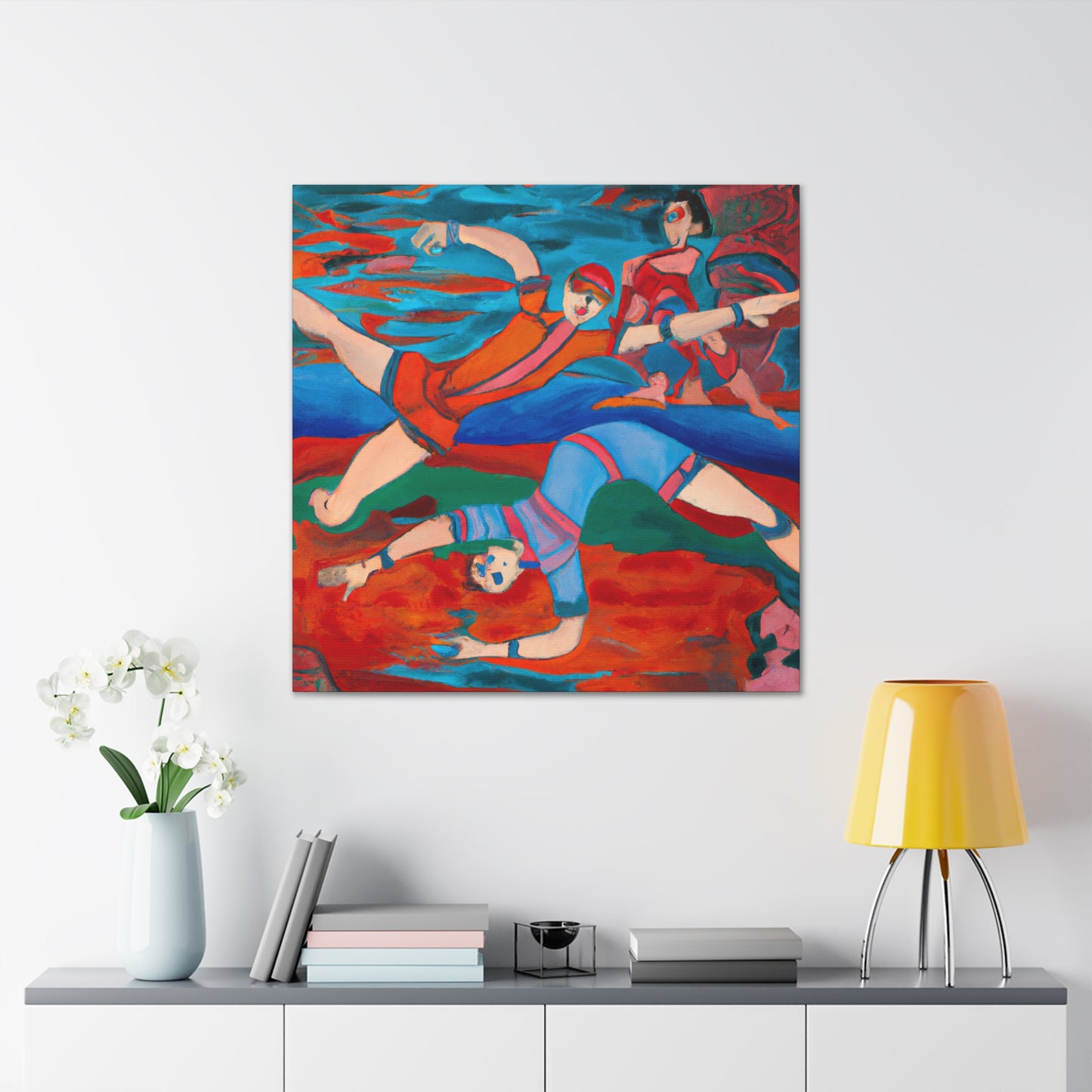 Martial Arts Mastery Scene - Canvas