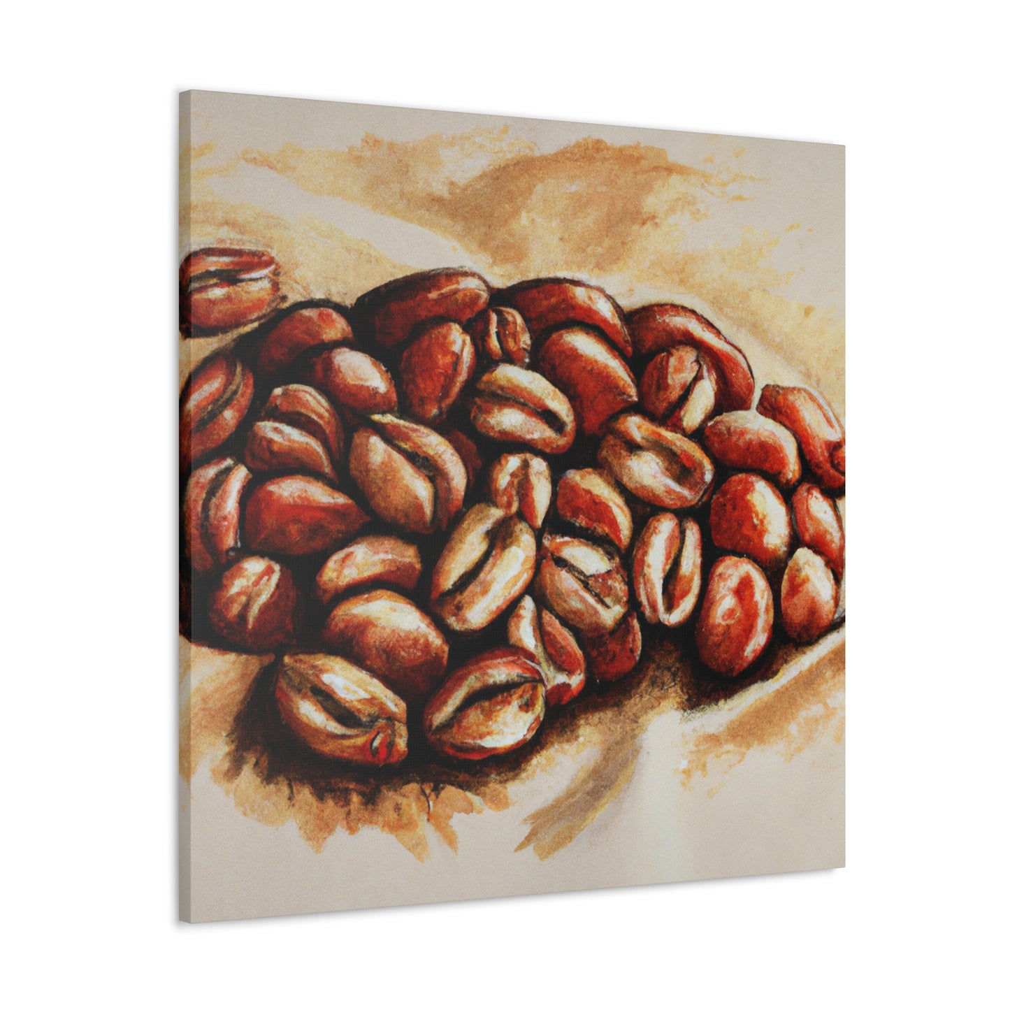 Coffee Beans Abloom - Canvas