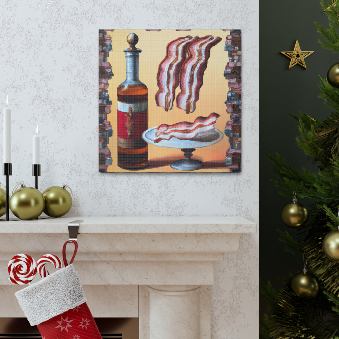 "Bacon in Rococo Style" - Canvas