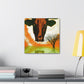 Lonely Texas Longhorn - Canvas