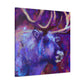 Reindeer Impressionism Scene - Canvas