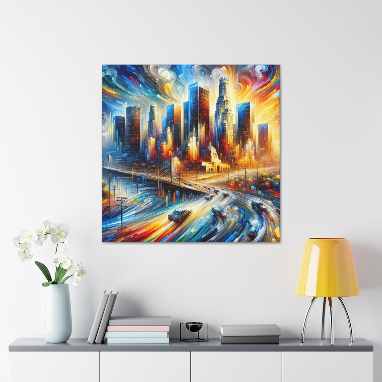 "Enigmatic L.A. Reverie" - Canvas