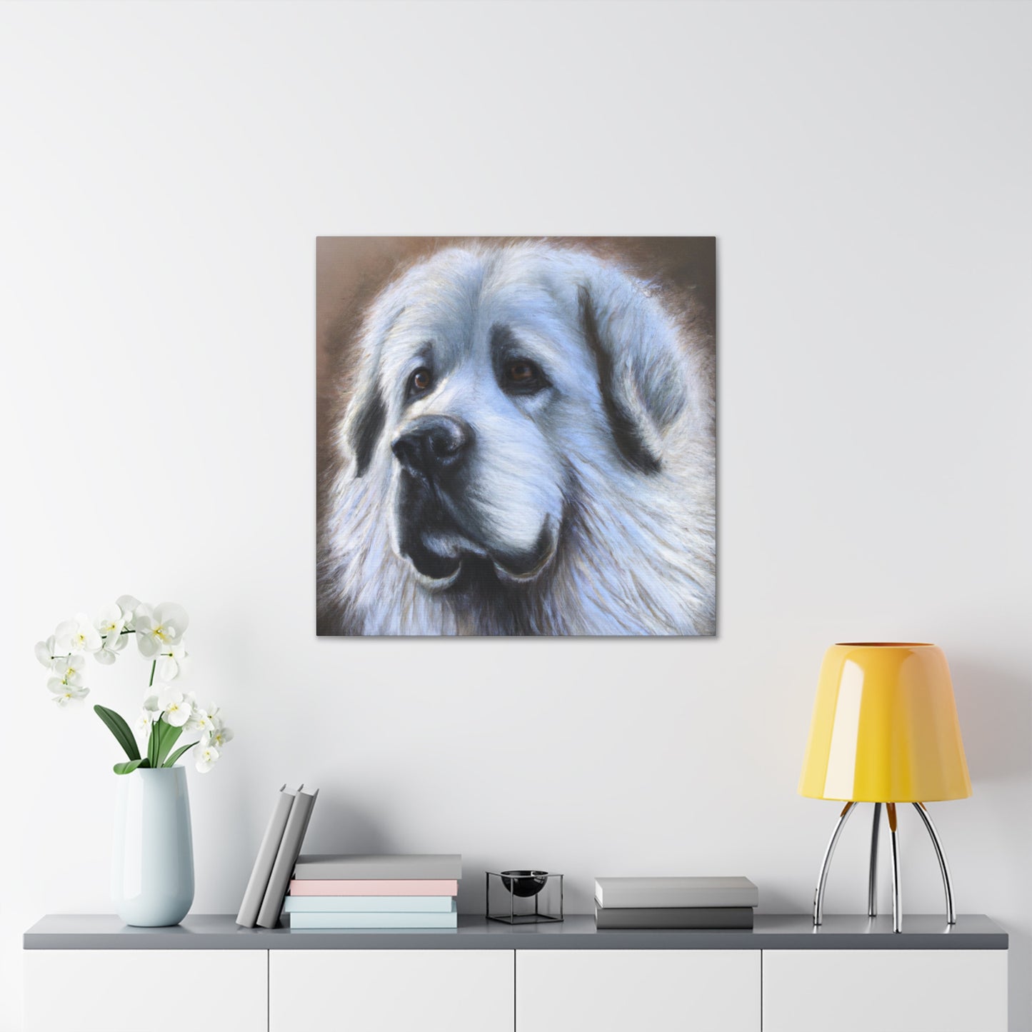 "Proud Pyrenees Portrait" - Canvas