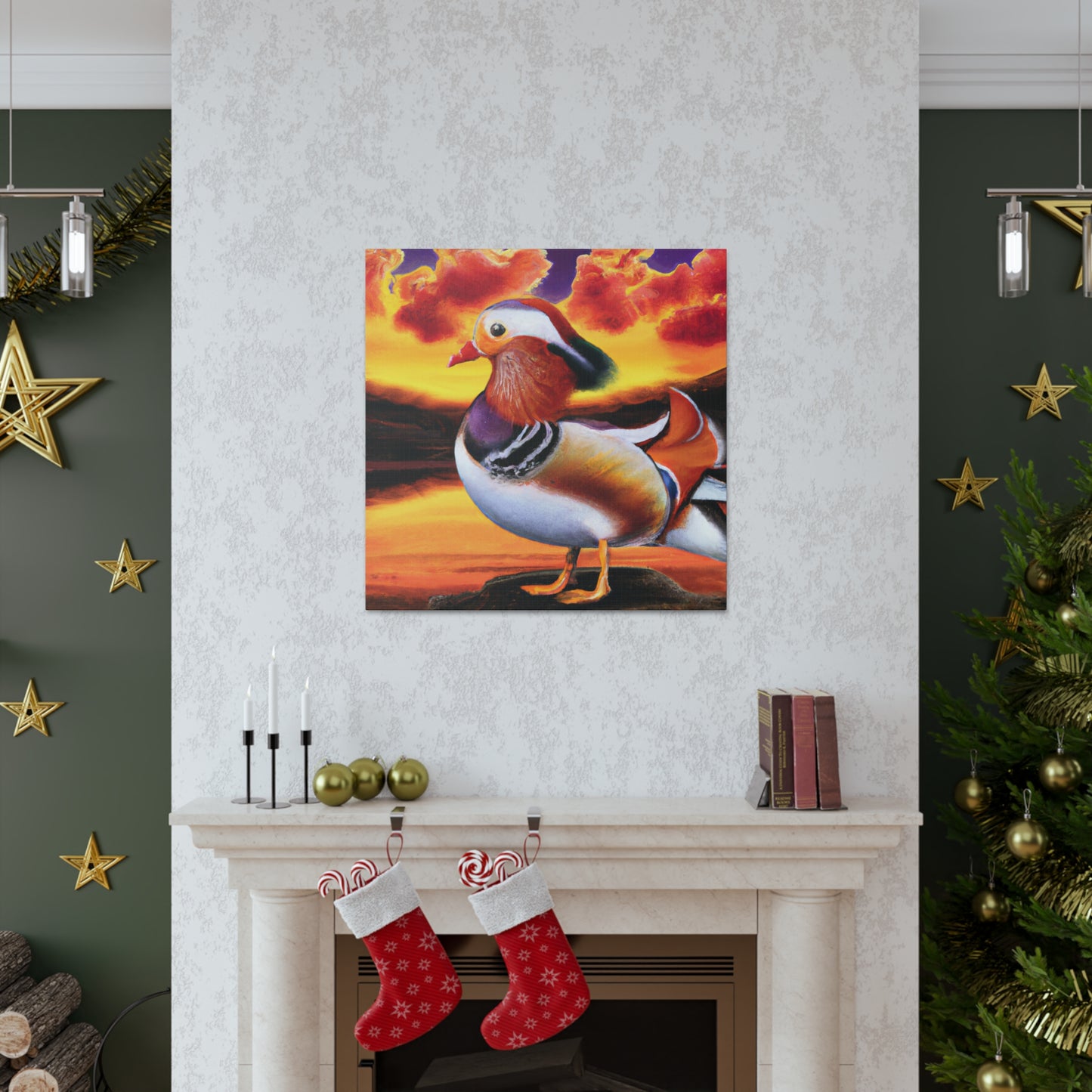 Mandarin Duck Surreality - Canvas