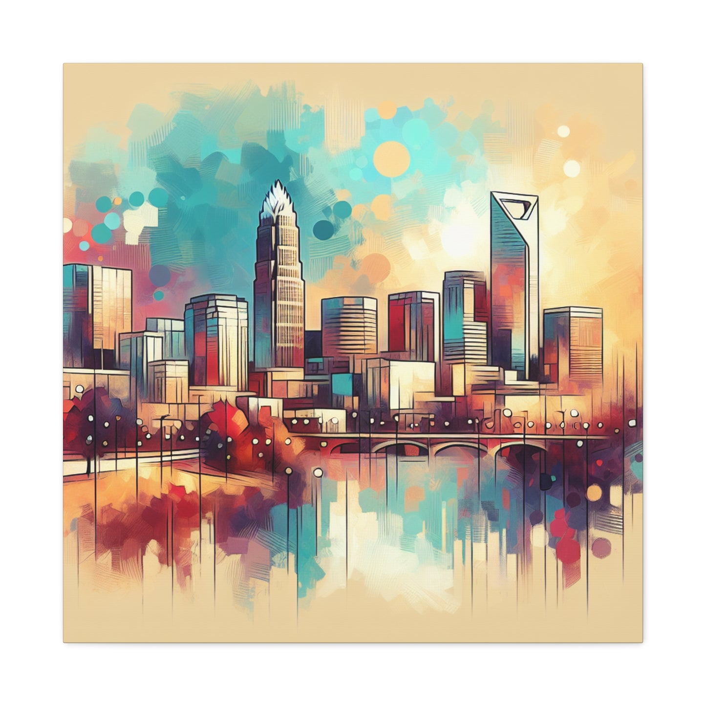 "The Vibrant Urban Spectrum" - Canvas