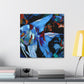 Angelfish in Moonlight - Canvas