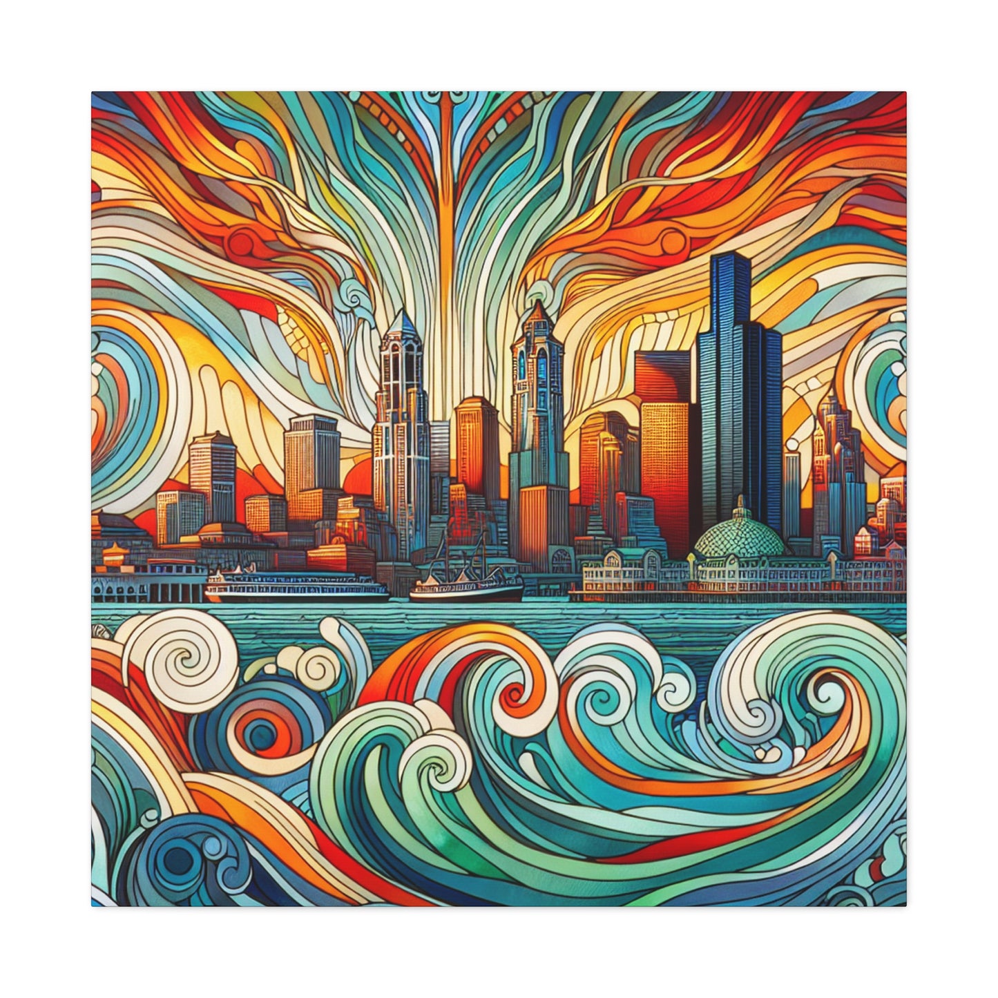 Emerald City Blossom - Canvas